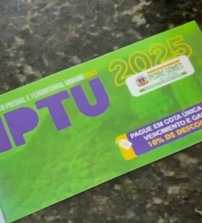 Imagem da notícia Fique atendo: IPTU 2025 de Pedro Gomes vence no próximo dia 10